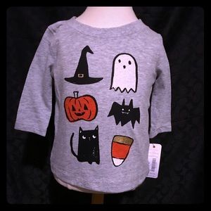 2T Gymboree grey long sleeve Halloween T-shirt